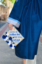 Load image into Gallery viewer, Grad Cap Silver &amp; Blue
