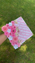 Load image into Gallery viewer, Pink &amp; White Grad Cap
