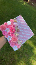 Load image into Gallery viewer, Pink &amp; White Grad Cap
